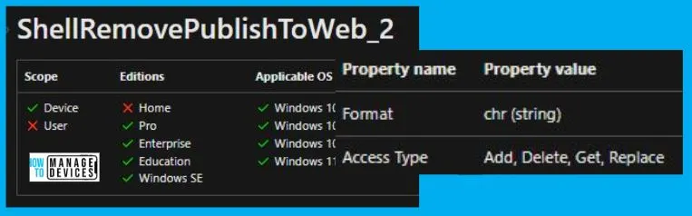 Disable Publish to Web Using Intune Fig.1