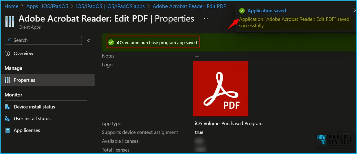 Manage User or Device License for Apple Apps using Intune Fig.6