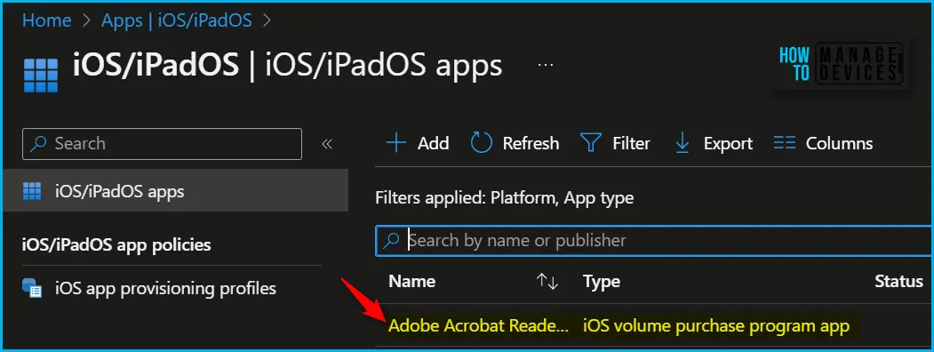 Revoke App Licenses for Apple VPP App using Intune Fig.2