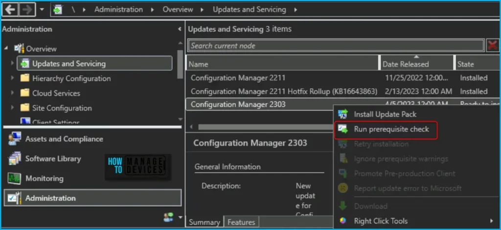 SCCM 2303 Upgrade Step by Step Guide | New Features Fig.4