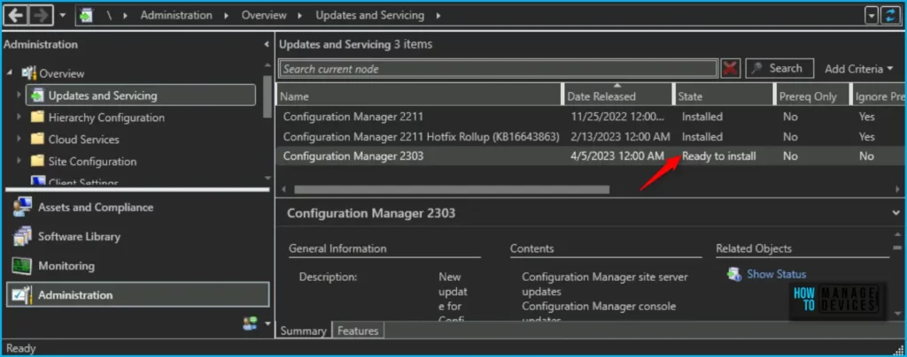 SCCM 2303 Upgrade Step by Step Guide | New Features Fig.3