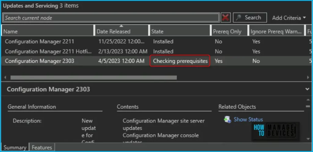 SCCM 2303 Upgrade Step by Step Guide | New Features Fig.5