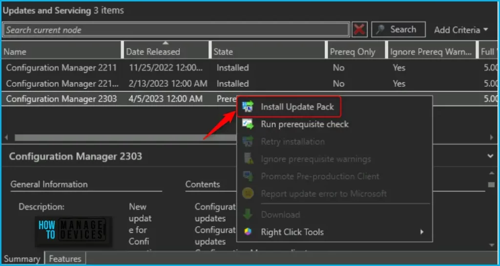 SCCM 2303 Upgrade Step by Step Guide | New Features Fig.7