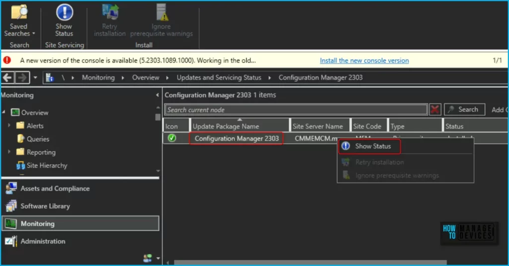 SCCM 2303 Upgrade Step by Step Guide | New Features Fig.13