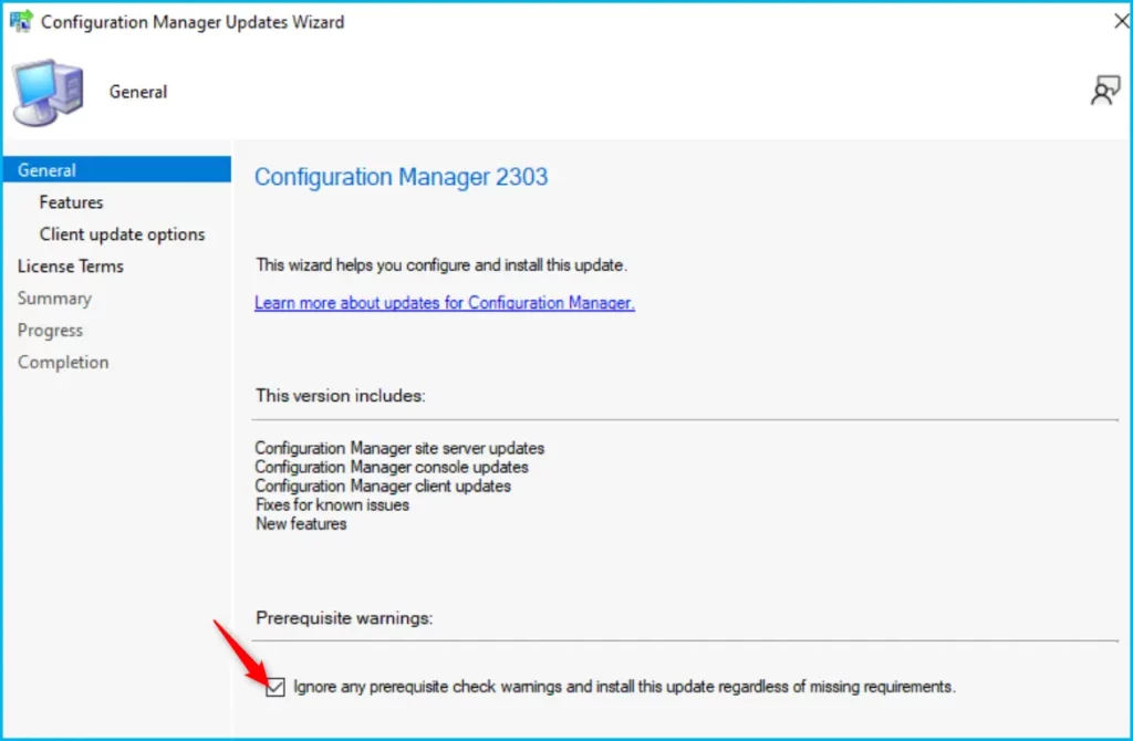 SCCM 2303 Upgrade Step by Step Guide | New Features Fig.8