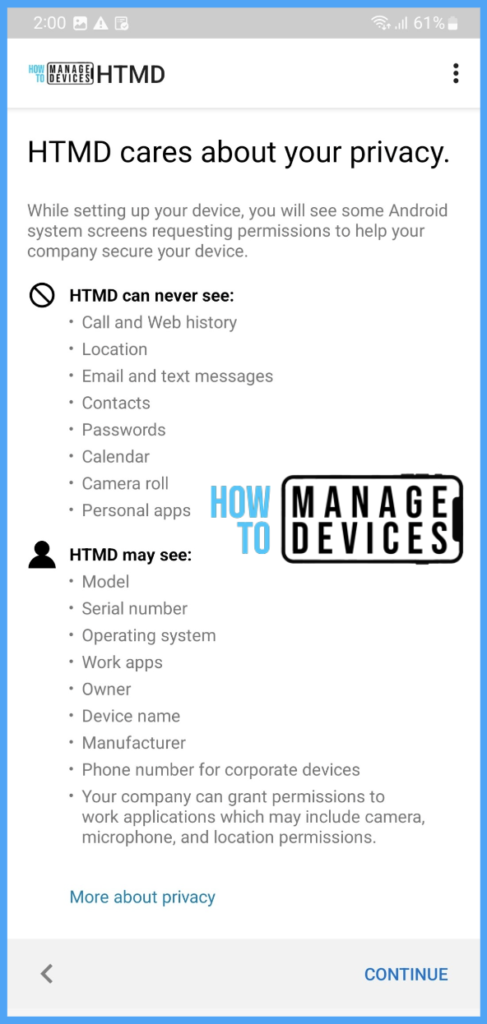 Enroll Android devices to Android for Work In Intune Fig. 14