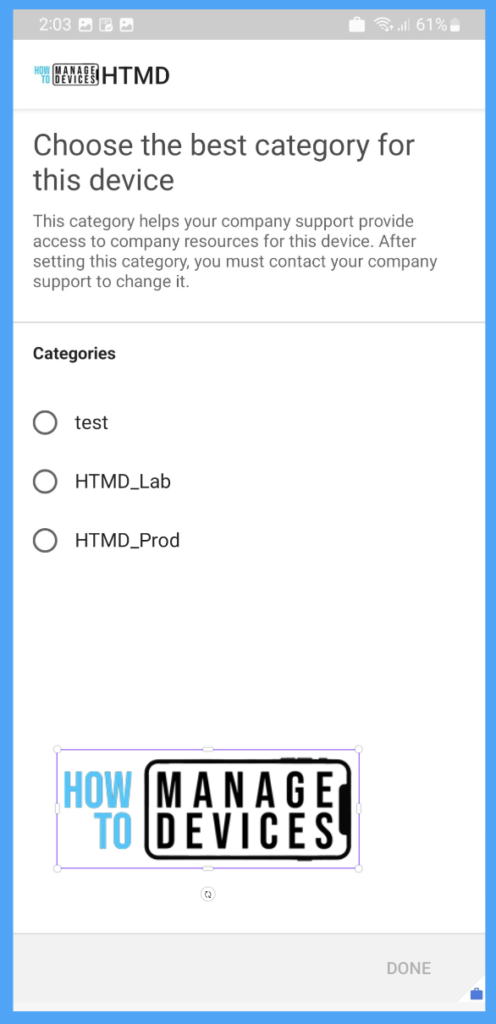 Enroll Android devices to Android for Work In Intune Fig. 19