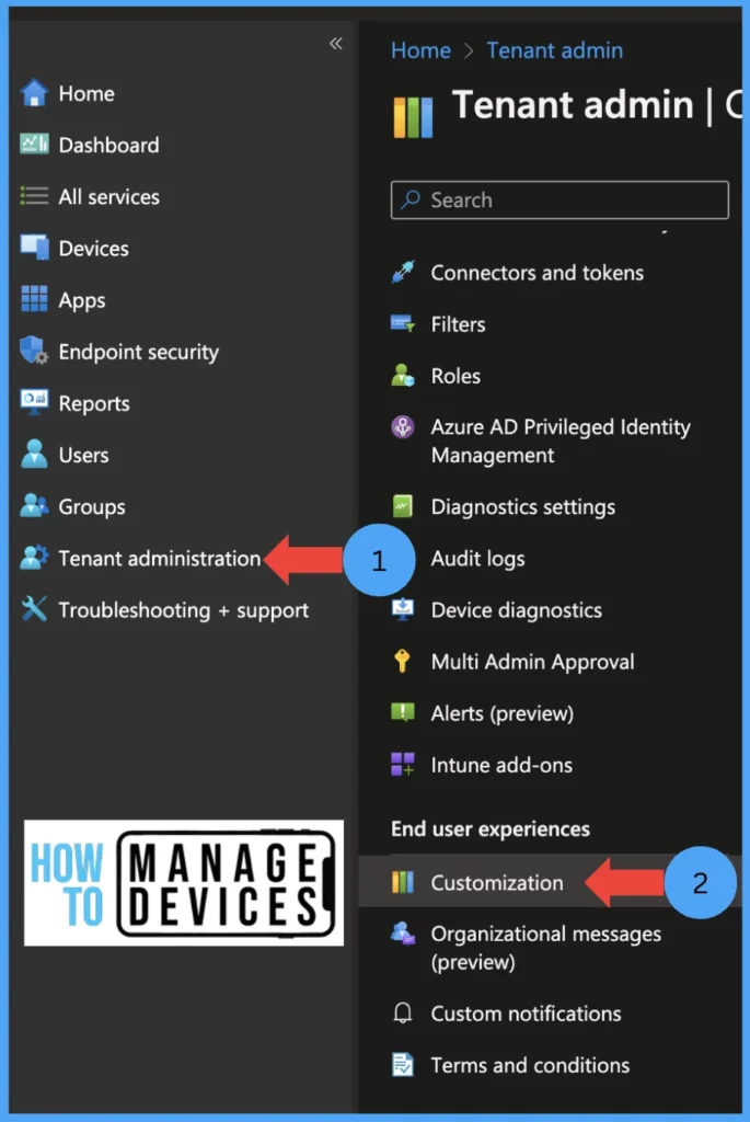 Configure Enrolment Notifications for New Enrolled Devices in Intune Fig: 1