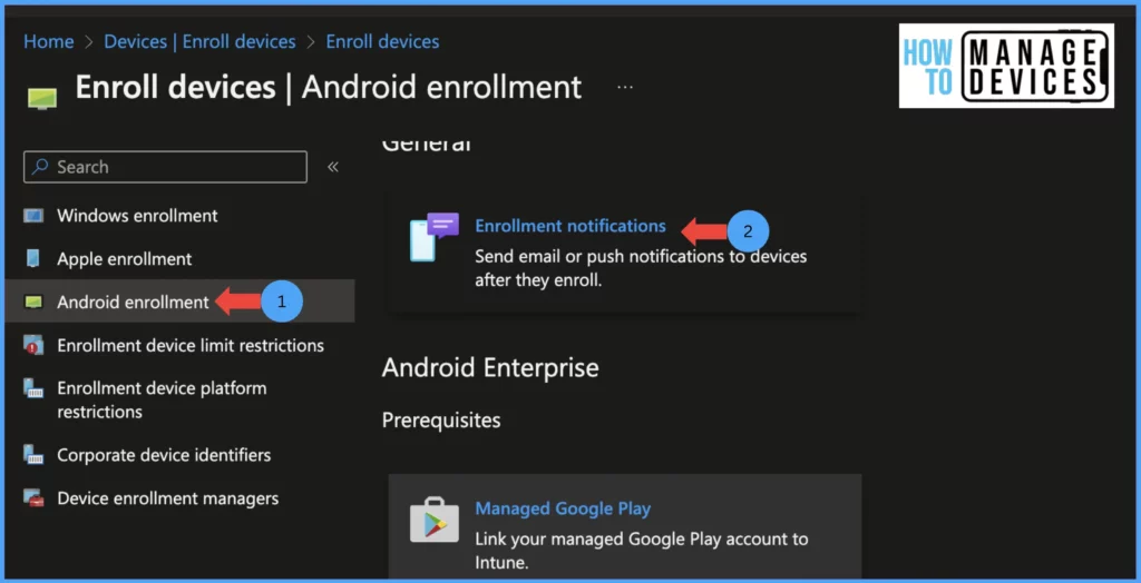 Configure Enrolment Notifications for New Enrolled Devices in Intune Fig: 4