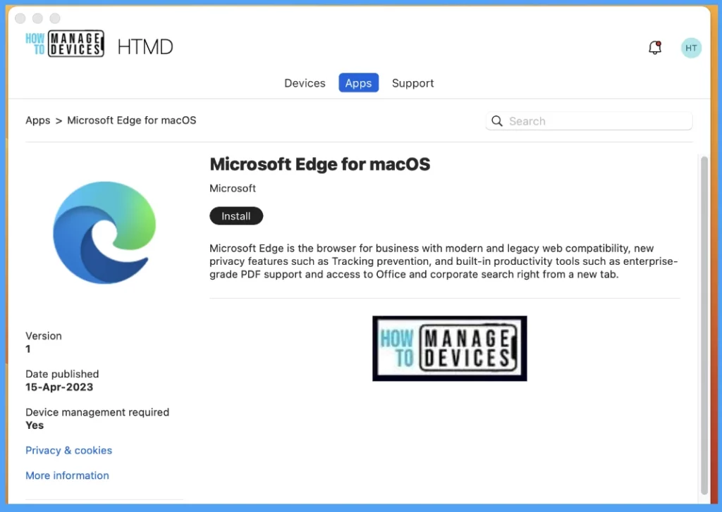 HTMD Newsletter from 24th to 28th April 2023 2 How to Deploy Microsoft Edge in MacOS using Intune 24th to 28th April 2023 - Fig. 2