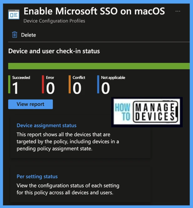 How to setup Microsoft Enterprise SSO plug-in for Apple macOS device using Intune Fig. 7