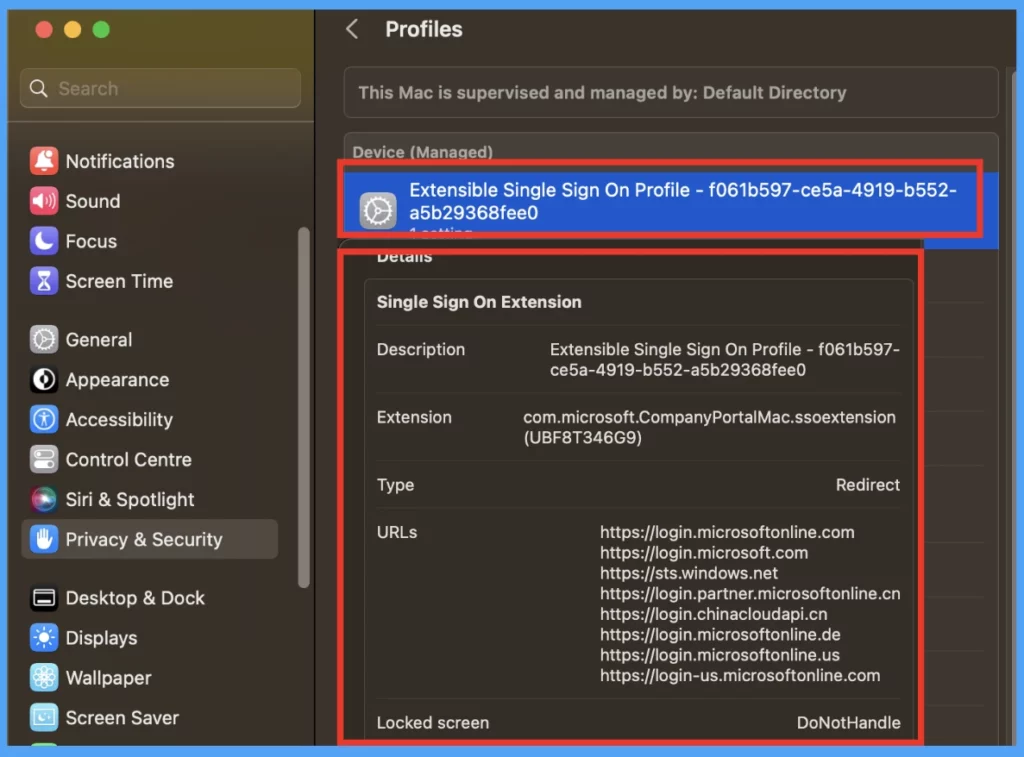 HTMD Newsletter from 24th to 28th April 2023 13 How to setup Microsoft Enterprise SSO plug-in for Apple macOS Devices using Intune 24th to 28th April 2023 - Fig. 12