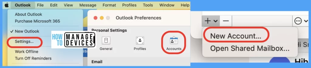 Check out how to manage multiple Profiles in Outlook for Mac Fig. 4