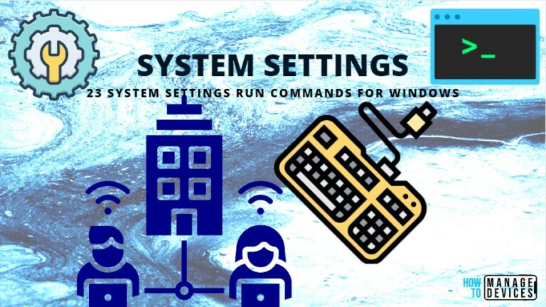 23 System Settings Run Commands for Windows