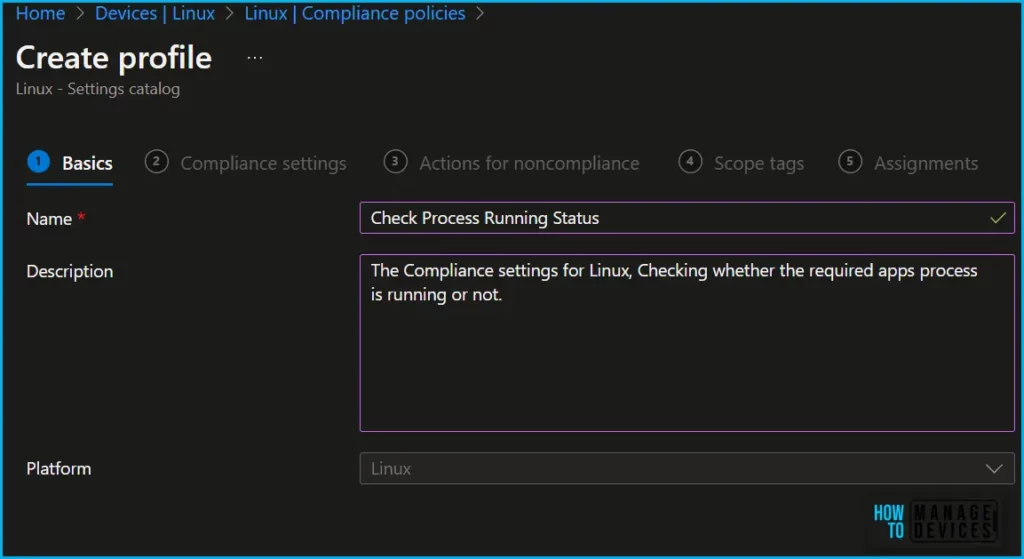 Create Custom Compliance Policies for Linux Devices in Intune Fig.7