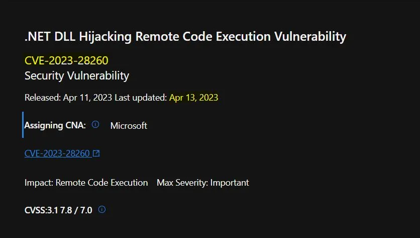 PowerShell 7.2 7.3 Vulnerability with CVE 2023 28260 -fig.2 Creds to MS