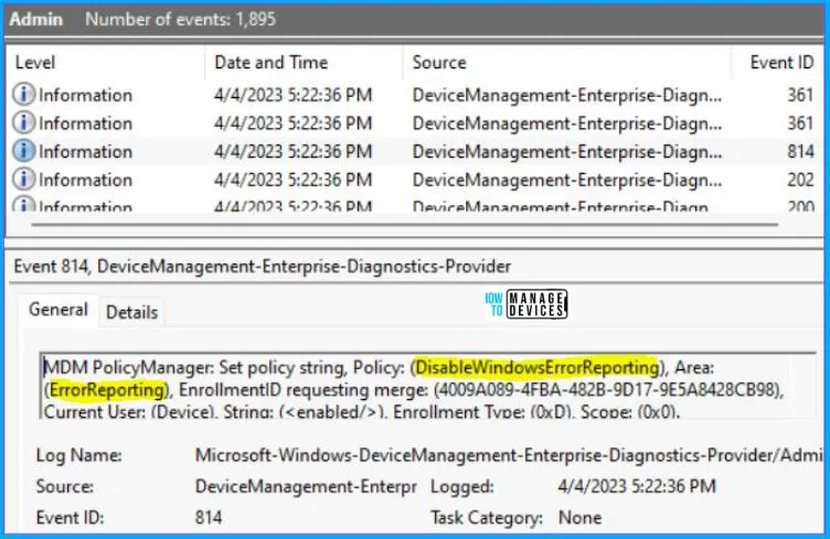 Windows Error Reporting Service Policy Using Intune Fig.10