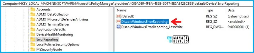 Windows Error Reporting Service Policy Using Intune Fig.11