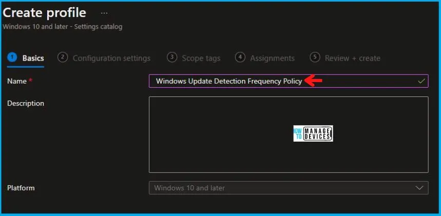 Speed Up Windows Update Detection Frequency Policy Using Intune Fig.3