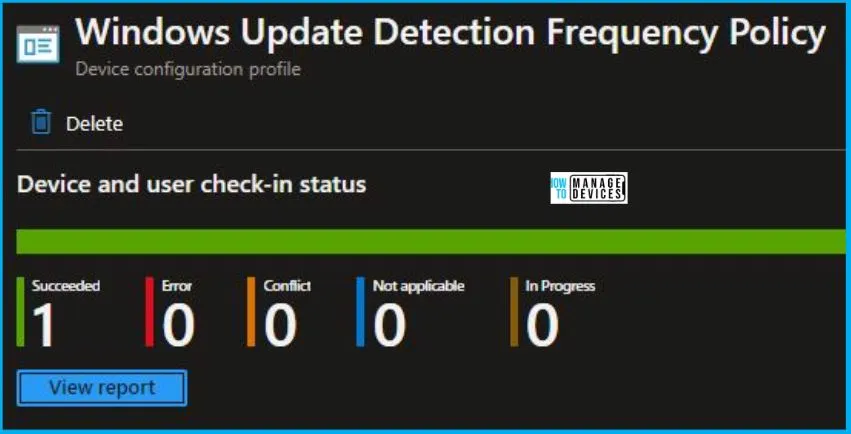 Speed Up Windows Update Detection Frequency Policy Using Intune Fig.9