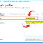 Windows LAPS Configurations from Azure AD and Intune 2