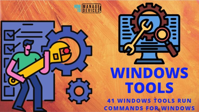 41 Windows Tools Run Commands for Windows