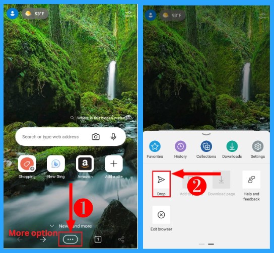 Microsoft Edge Drop to Share files in Windows Android and iOS - Fig. 15