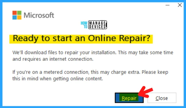 Microsoft Office Online and Quick Repair - Fig. 10