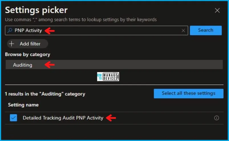 Audit PNP Activity Policy Using Intune Fig.5