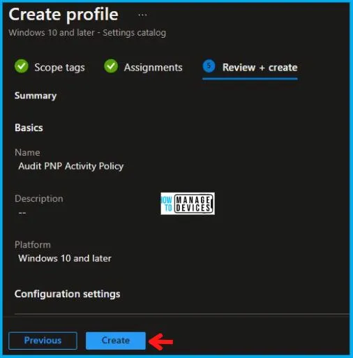 Audit PNP Activity Policy Using Intune Fig.8