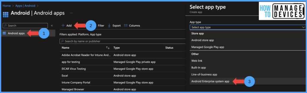 Best Guide for Deploying Android System Apps to Android Enterprise Devices using Intune Fig: 2