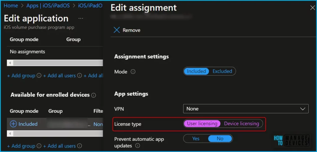 HTMD Newsletter from 22nd to 26th May 2023 7 Manage User or Device License for Apple Apps using Intune 22nd to 26th May 2023 - Fig. 7