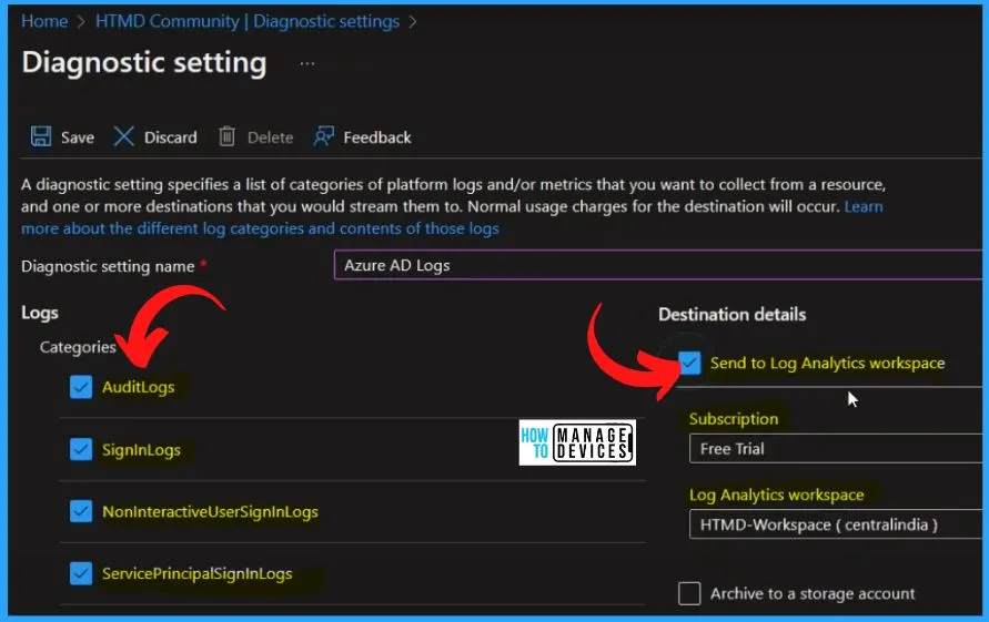 Export Azure AD Logs to Azure Monitor | Analyse the Logs using KQL Queries - fig.2