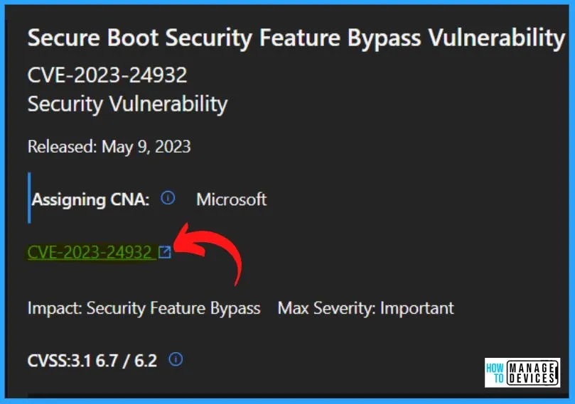 HTMD Newsletter from 8th to 12th May 2023 12 FIX Windows Boot Manager Vulnerability CVE-2023-24932 8th to 12th May 2023 - Fig. 11