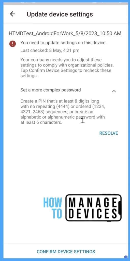 Create a Compliance Policy for Android Devices in Intune Fig: 12