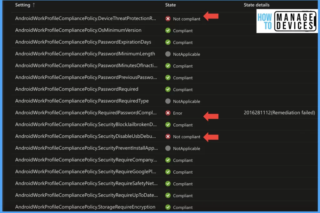 Create a Compliance Policy for Android Devices in Intune Fig: 15