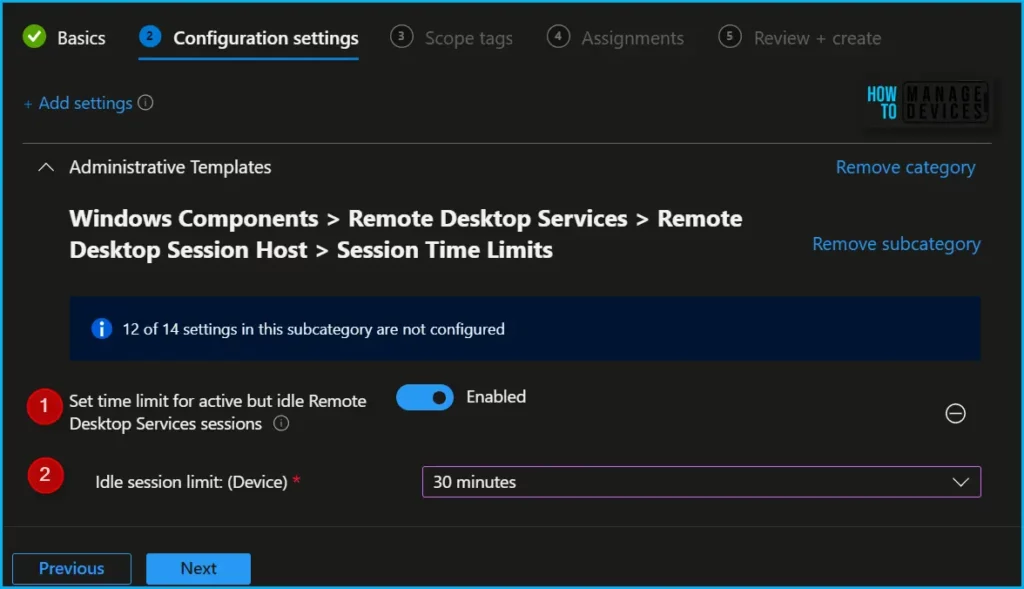 Configure Idle Session Time Limits for Windows 365 Cloud PC Frontline Fig.5