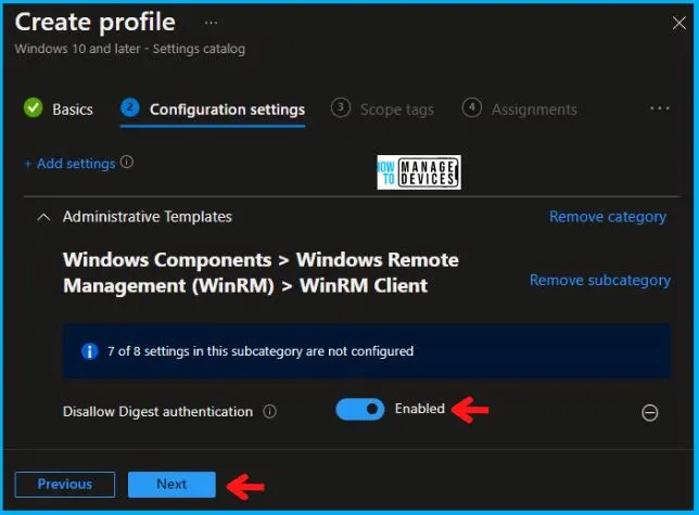 Complete Guide to Disallow Digest Authentication Using Intune Fig. 6