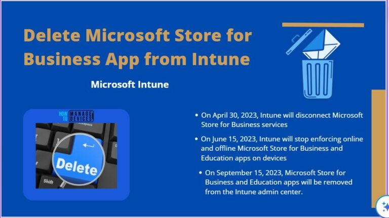 Delete Microsoft Store for Business App from Intune