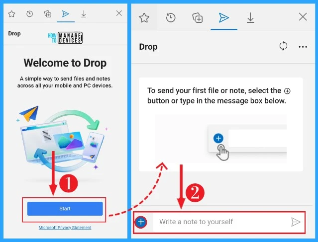 Microsoft Edge Drop to Share files in Windows Android and iOS - Fig. 16