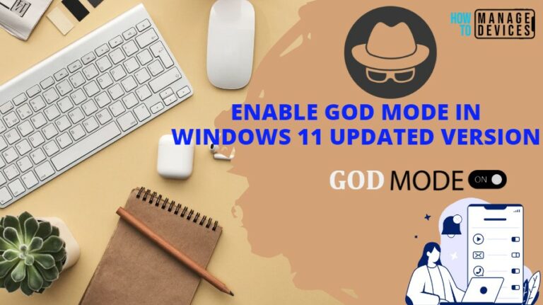Enable God Mode in Windows 11 Updated Version