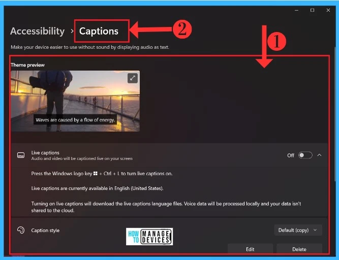 Enable Live Caption Feature on Windows Devices and How to Use it - fig.3