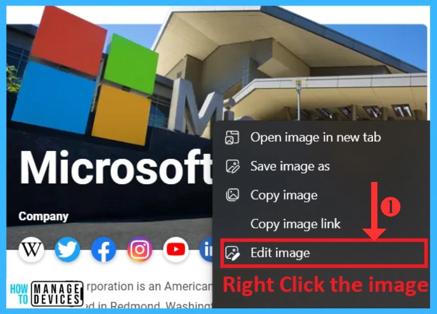 Microsoft Edge Image Editor on Windows 11 - fig.1