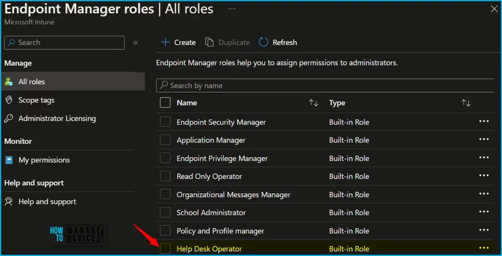 RBAC Permission to Run Remote Actions in Intune Fig.2