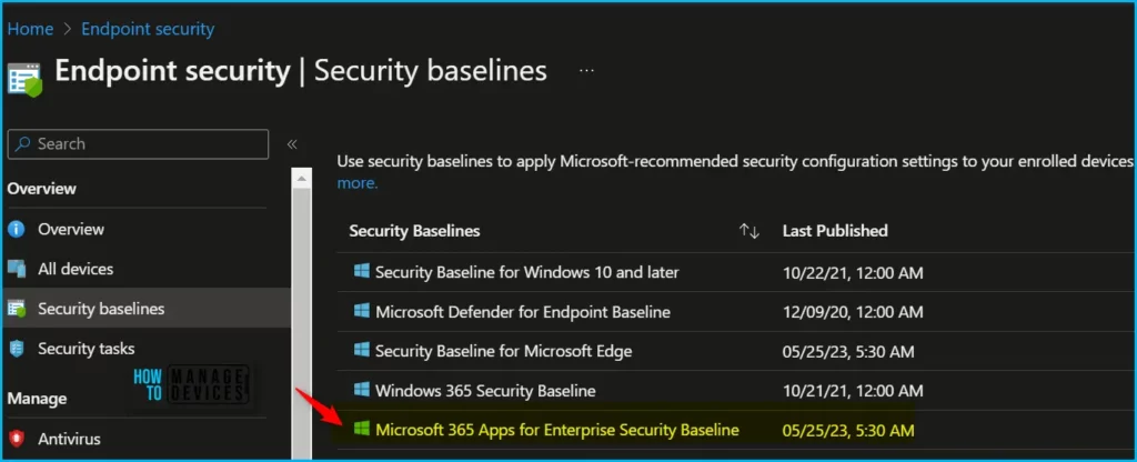 Intune Security Baseline for Office - Microsoft 365 Apps for Enterprise Security Baseline