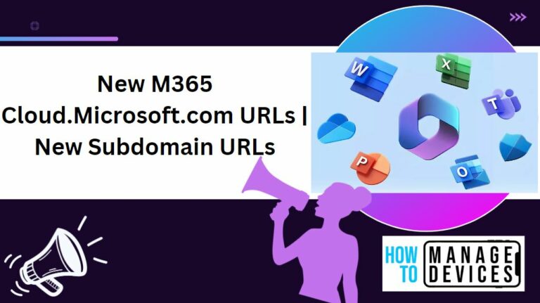 New M365 Cloud.Microsoft.com URLs