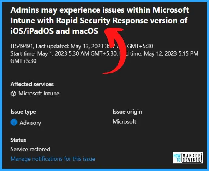 Microsoft Intune Issues with Rapid Security Response Version of iOS iPadOS and macOS Update - fig.2