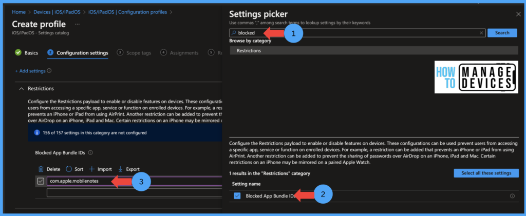 Restrict malicious apps on iOS and Android devices using Intune Fig:2
