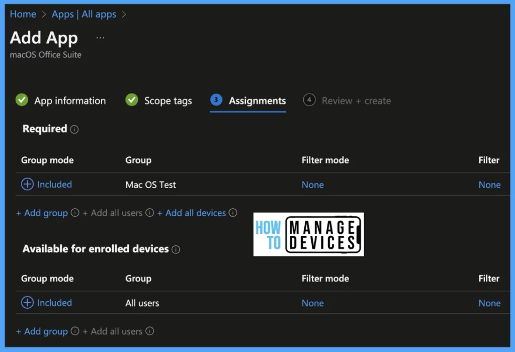 How to Deploy Microsoft 365 on MacOS using Intune Fig. 5