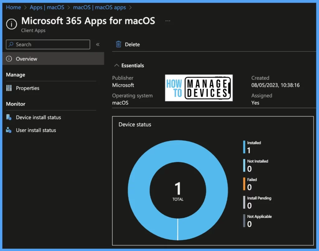 How to Deploy Microsoft 365 on MacOS using Intune Fig. 8